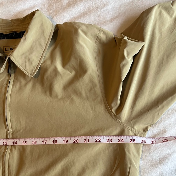 L.L. Bean Men's Size L Khaki Warm-Up Harrington Bomber Style, Classic, Preppy - Picture 10 of 13